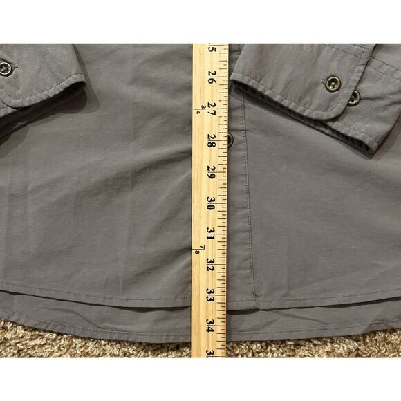 Swiss Tech Shirt Quick Dry Traveler Button Down Long Sleeve Gray Lightweight 3XL - Picture 4 of 8